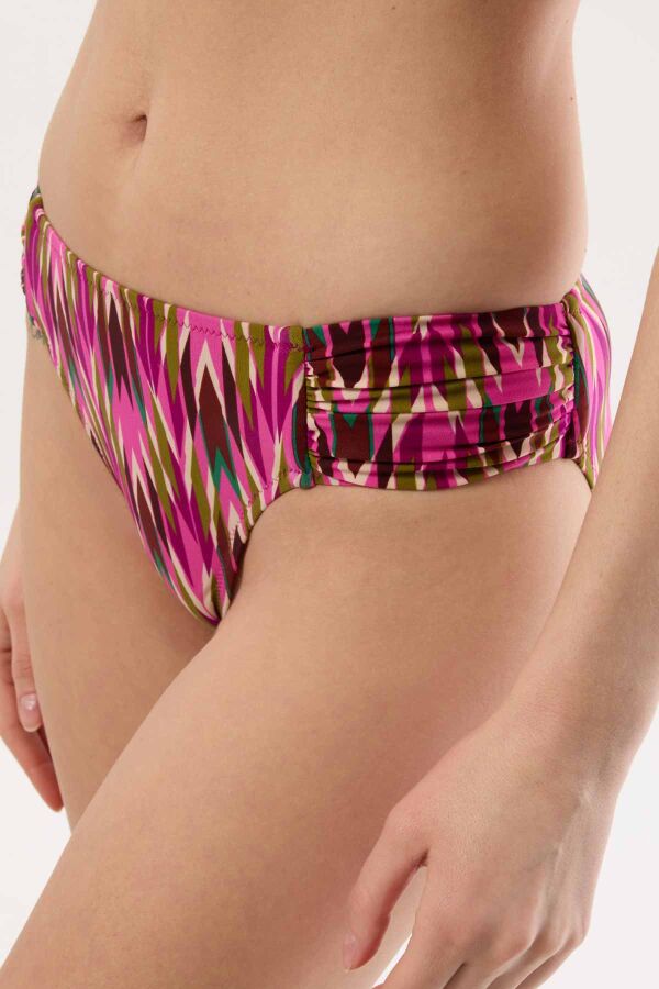 Ayyıldız 4627 Fuşya Balenli Toparlayıcı Bikini Takımı - 4