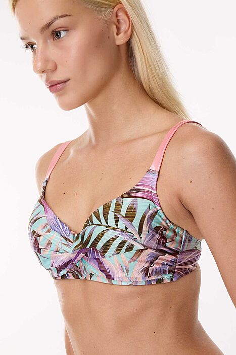 Ayyıldız 4627 Mavi Pembe Balenli Toparlayıcı Bikini Takımı - AYYILDIZ (1)