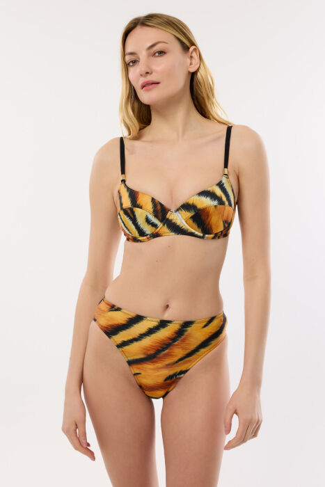 Ayyıldız 4628 Kaplan Desenli Bikini Takımı - 1