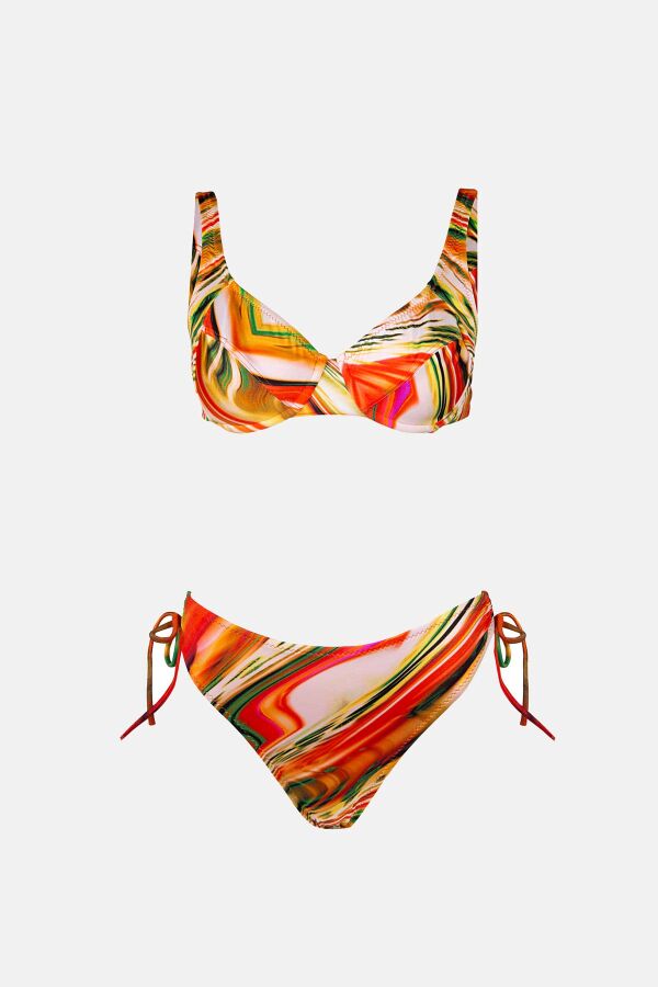 Ayyıldız 4639 Turuncu Toparlayıcı Bikini Takımı - 5