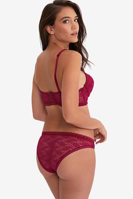 Ayyıldız 464 Bordo Büstiyer Takım - AYYILDIZ (1)