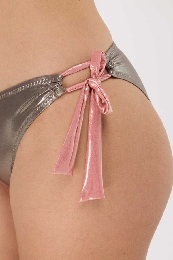 Ayyıldız 4647 Parlak Pudra Üçgen Bikini Takımı - 3