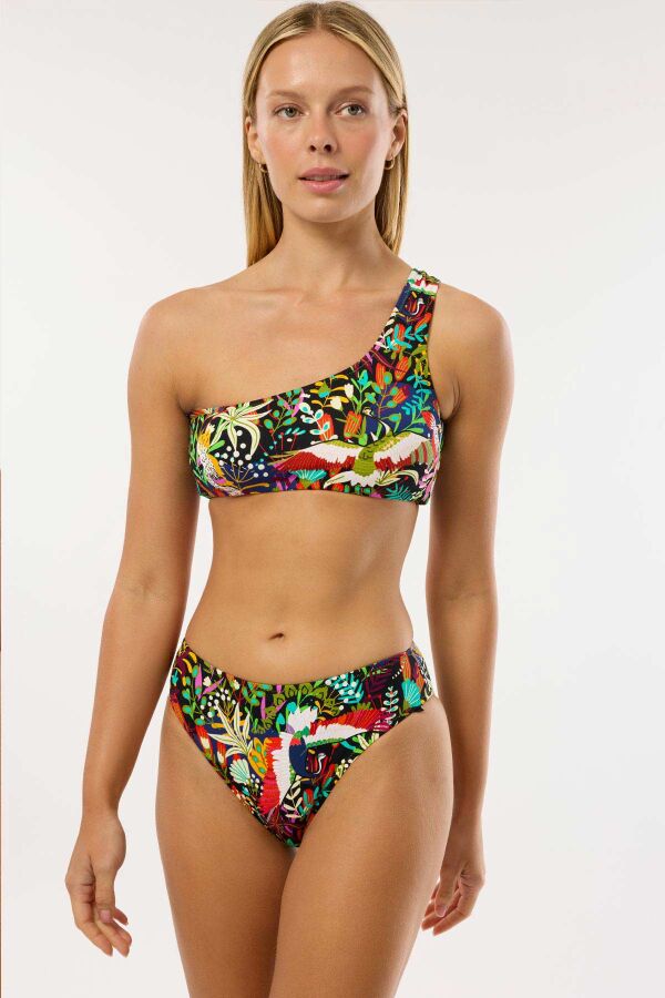 Ayyıldız 4650 Yeşil Desenli Bikini Takımı - 1
