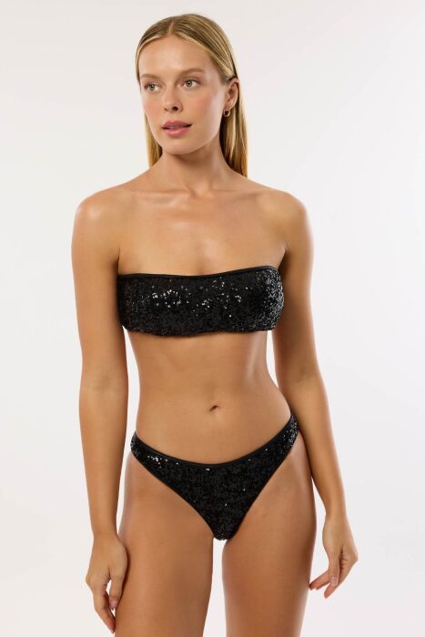 Ayyıldız 4661 Siyah Pul Payetli Bikini Takımı - AYYILDIZ (1)