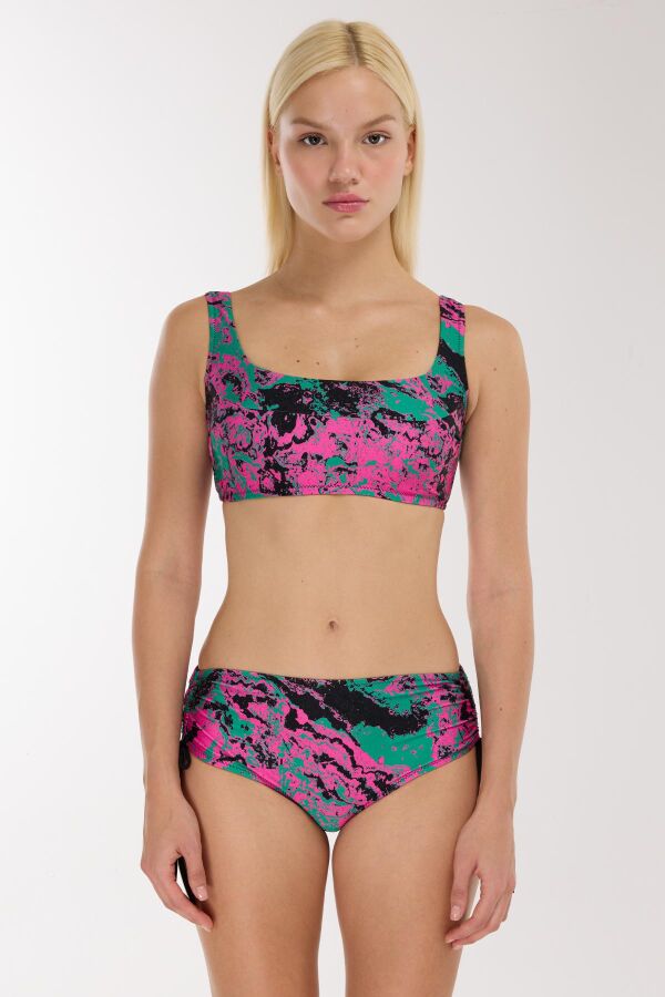 Ayyıldız 4676 Yeşil Pembe Bikini Takımı - 1