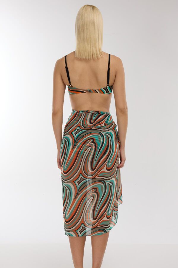 Ayyıldız 4804 Yeşil Desenli Pareo - 2