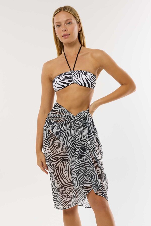 Ayyıldız 4804 Zebra Desenli Pareo - 2