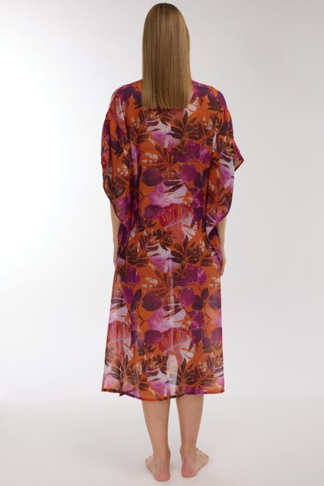 Ayyıldız 4806 Pembe Turuncu Plaj Elbisesi - 3