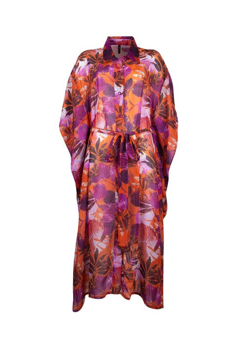 Ayyıldız 4806 Pembe Turuncu Plaj Elbisesi - 4