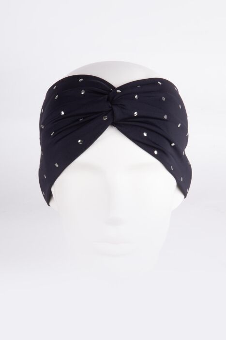 Ayyıldız 4825 Siyah Gümüş Bandana - 