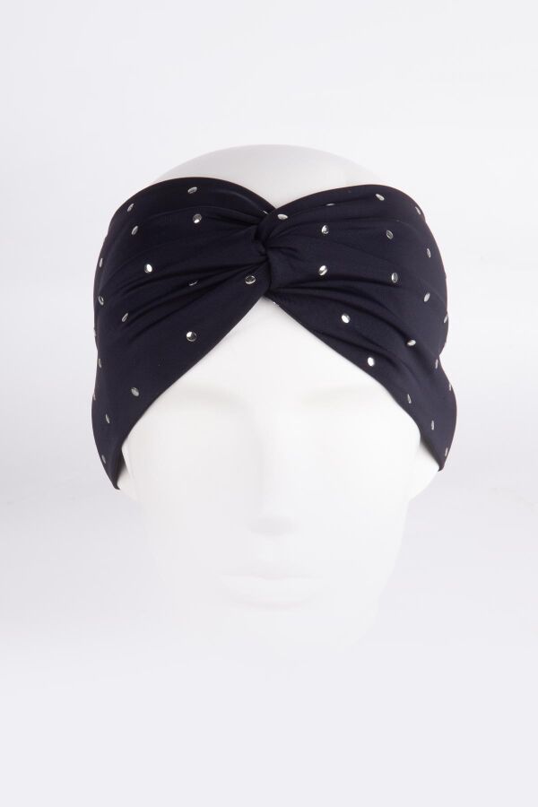 Ayyıldız 4825 Siyah Gümüş Bandana - 1