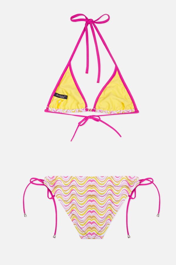 Ayyıldız 4900 Pembe Üçgen Kız Çocuk Bikini Takımı - 2