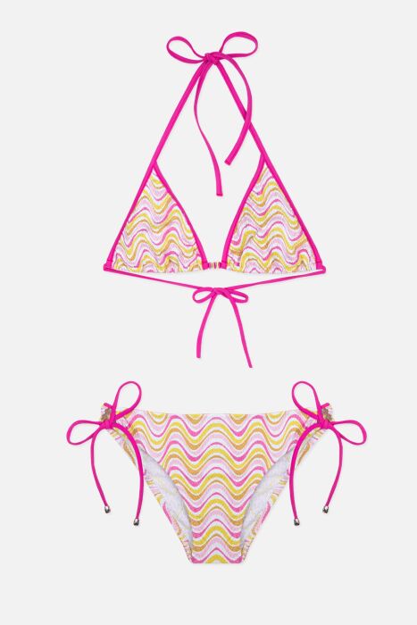 Ayyıldız 4900 Pembe Üçgen Kız Çocuk Bikini Takımı - 1