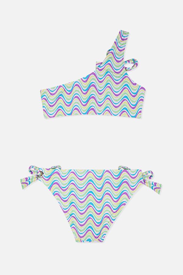 Ayyıldız 4902 Mor Tek Omuz Kız Çocuk Bikini Takımı - 2