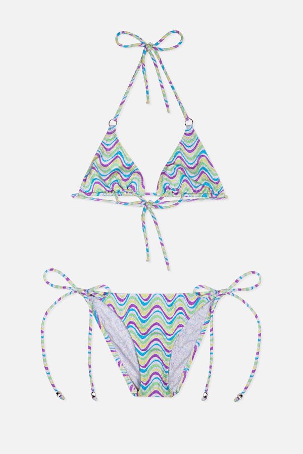 Ayyıldız 4903 Mor Üçgen Kız Çocuk Bikini Takımı - 1