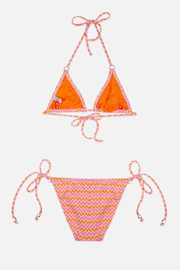 Ayyıldız 4903 Turuncu Üçgen Kız Çocuk Bikini Takımı - 2