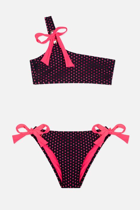 Ayyıldız 4904 Pembe Tek Omuz Kız Çocuk Bikini Takımı - 1