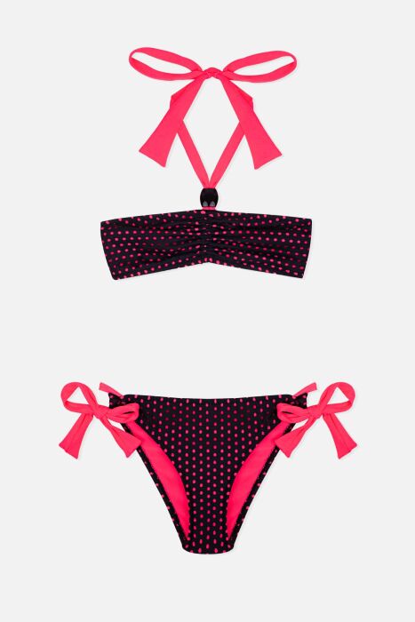 Ayyıldız 4906 Pembe Straplez Kız Çocuk Bikini Takımı - 1
