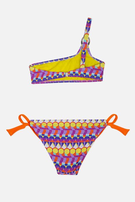 Ayyıldız 4907 Mor Tek Omuz Kız Çocuk Bikini Takımı - 2