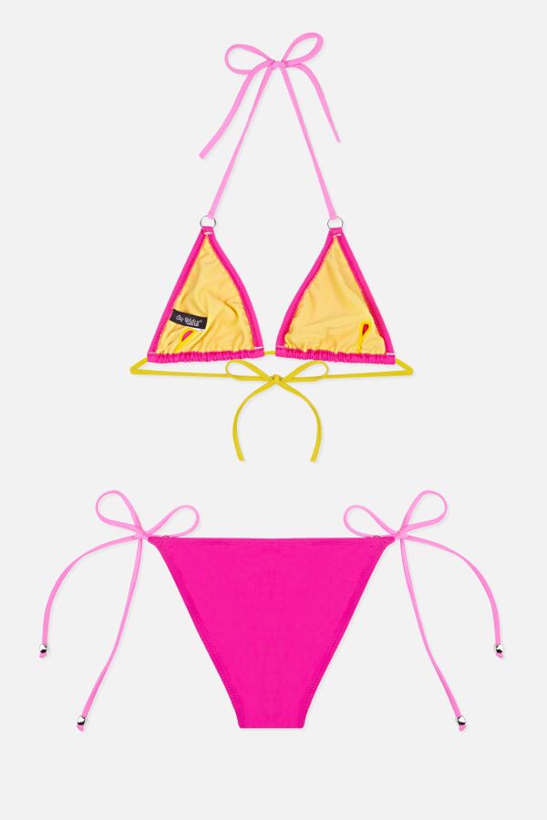 Ayyıldız 4909 Fuşya Üçgen Kız Çocuk Bikini Takımı - 2