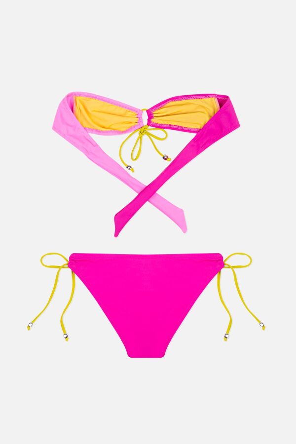 Ayyıldız 4910 Fuşya Straplez Kız Çocuk Bikini Takımı - 2