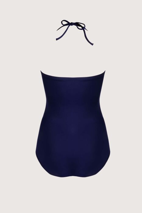 Ayyıldız 49353 Lacivert Desenli Straplez Mayo - 2