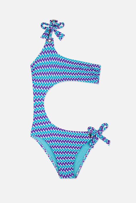 Ayyıldız 4953 Mavi Kız Çocuk Mayokini - AYYILDIZ