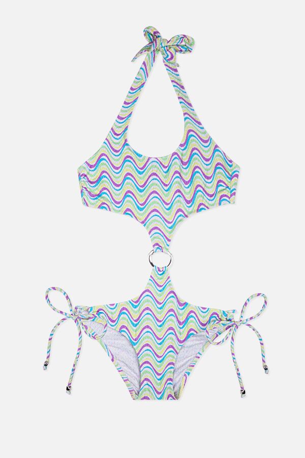 Ayyıldız 4957 Mor Kız Çocuk Mayokini - 1