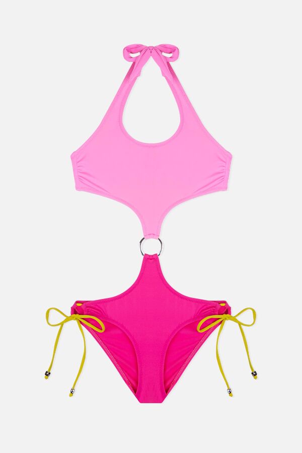 Ayyıldız 4957 Fuşya Kız Çocuk Mayokini - 1