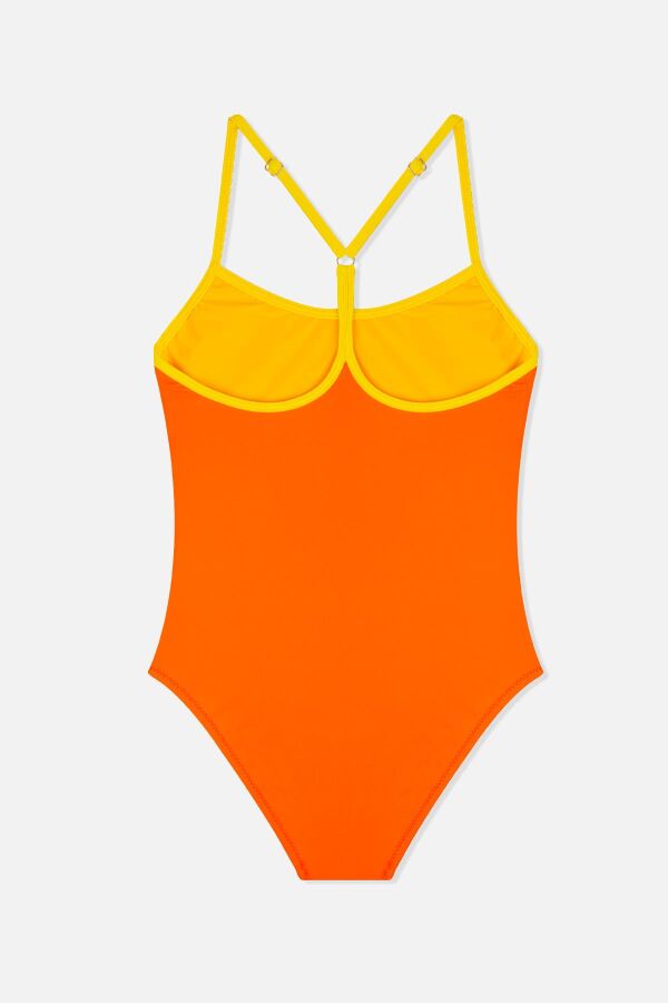 Ayyıldız 4958 Turuncu Kız Çocuk Mayo - 2