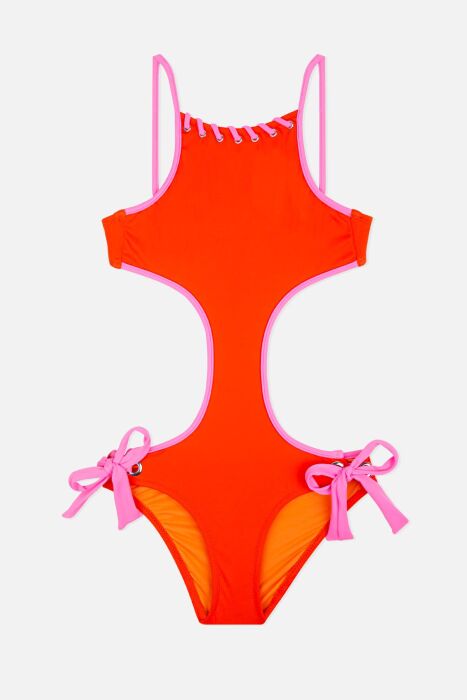 Ayyıldız 4959 Turuncu Kız Çocuk Mayokini - AYYILDIZ