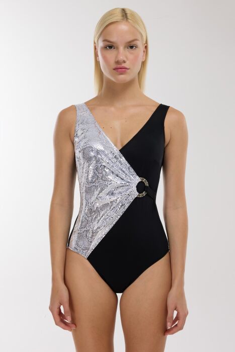 Ayyıldız 49600 Parlak Desenli Toparlayıcı Mayo - 1