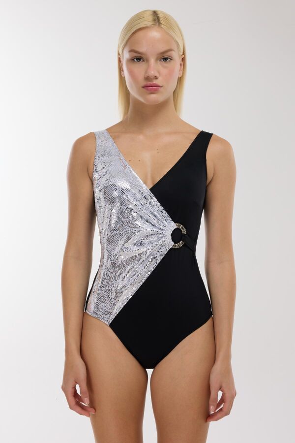 Ayyıldız 49600 Parlak Desenli Toparlayıcı Mayo - 1