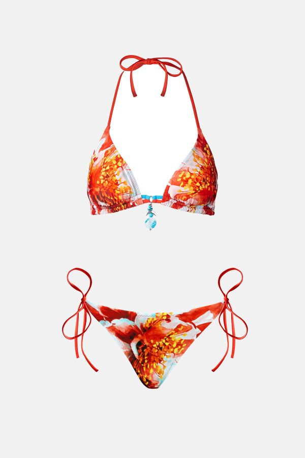 Ayyıldız 4637 Koral Desenli Bikini Takımı - 4