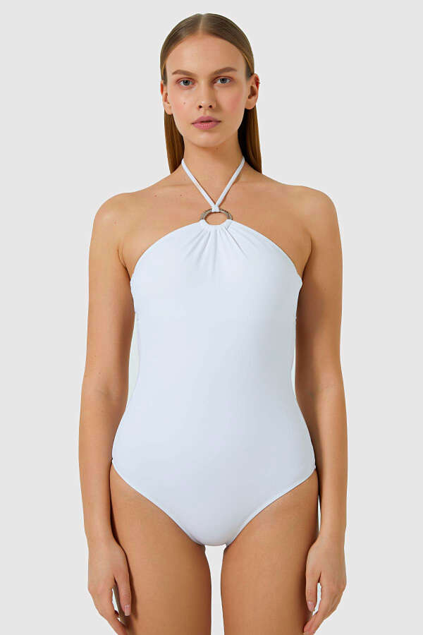 Ayyıldız 5001 Beyaz Straplez Mayo - 1