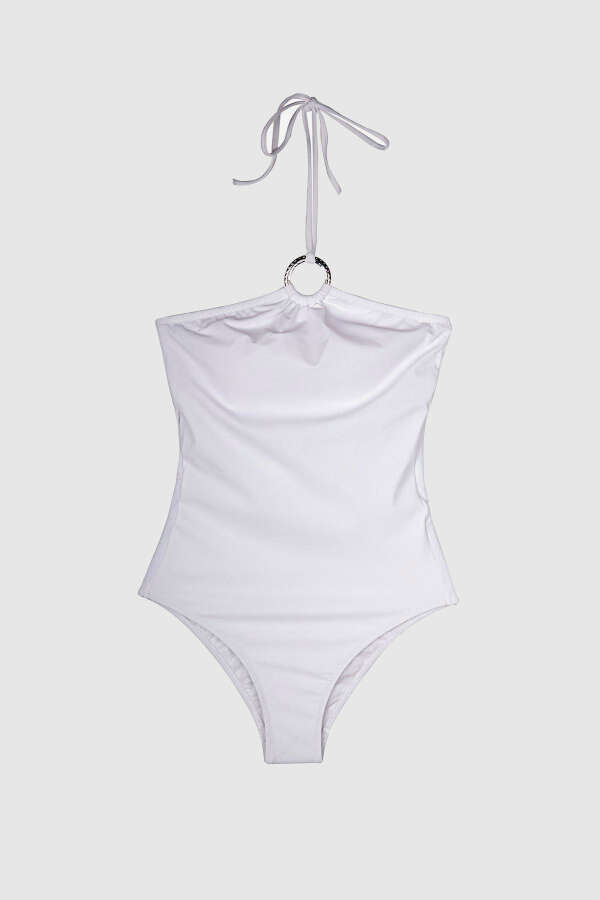 Ayyıldız 5001 Beyaz Straplez Mayo - 4