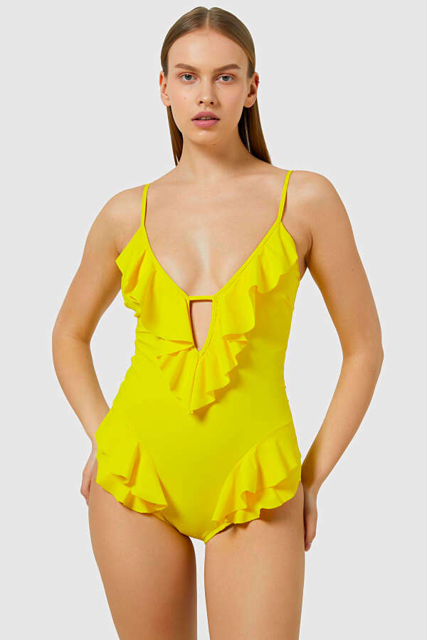 Ayyıldız 5006 Sarı Farbelalı Mayo - 1