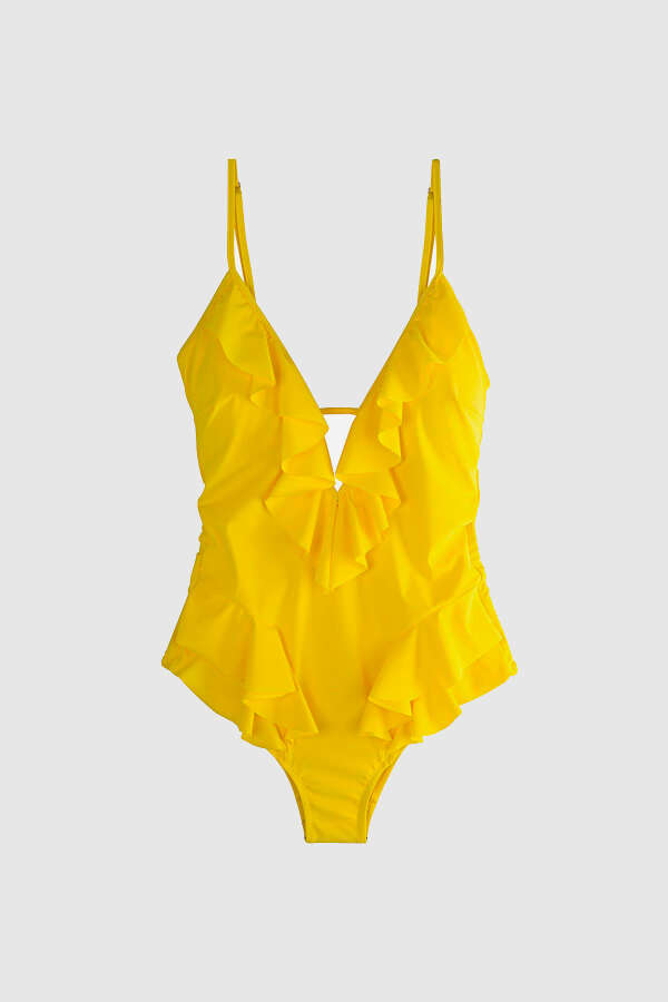 Ayyıldız 5006 Sarı Farbelalı Mayo - 4