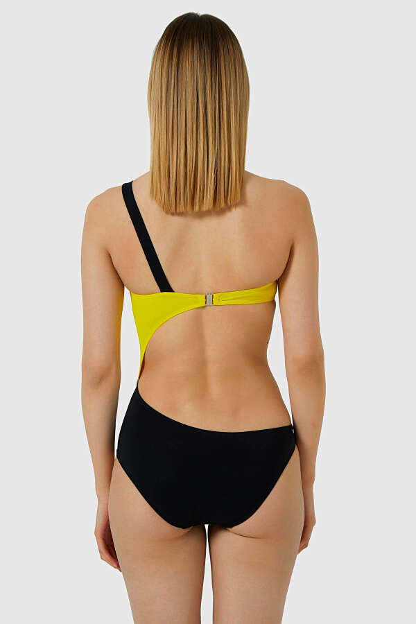 Ayyıldız 3037 Siyah Sarı Mayokini - 2