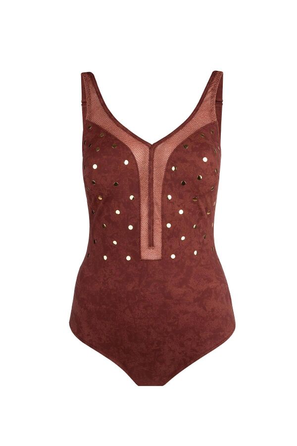 Ayyıldız 5145 Kahverengi V Yaka Mayo - 4