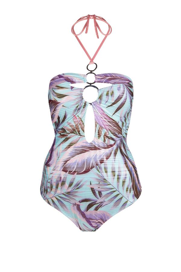 Ayyıldız 5201 Mavi Pembe Straplez Mayo - 4