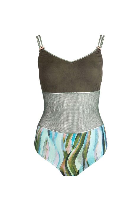 Ayyıldız 5208 Yeşil Transparan V Yaka Mayo - 4