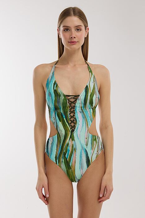 Ayyıldız 5209 Yeşil V Yaka Mayokini - AYYILDIZ