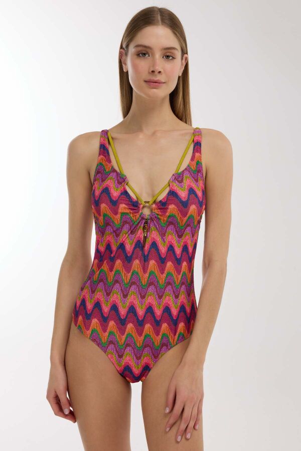 Ayyıldız 5210 Pembe Simli Mayo - 1