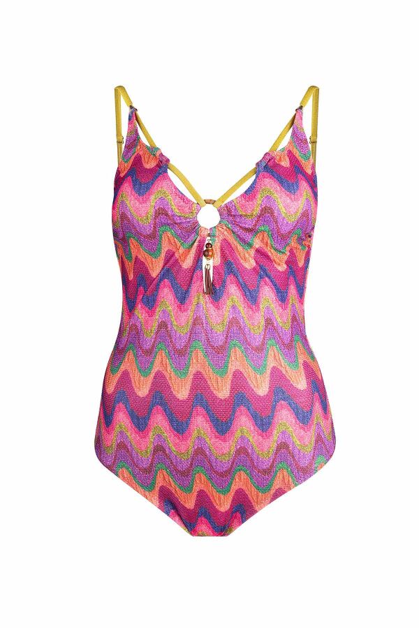 Ayyıldız 5210 Pembe Simli Mayo - 4