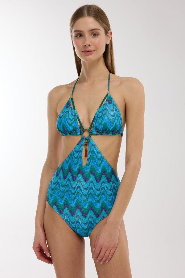 Ayyıldız 5211 Mavi Simli Mayokini - 1