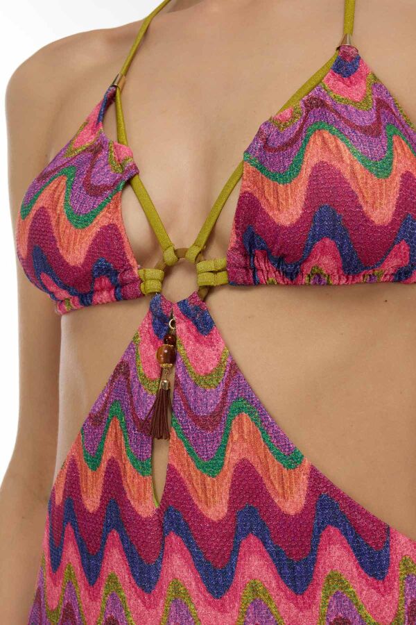 Ayyıldız 5211 Pembe Simli Mayokini - 2