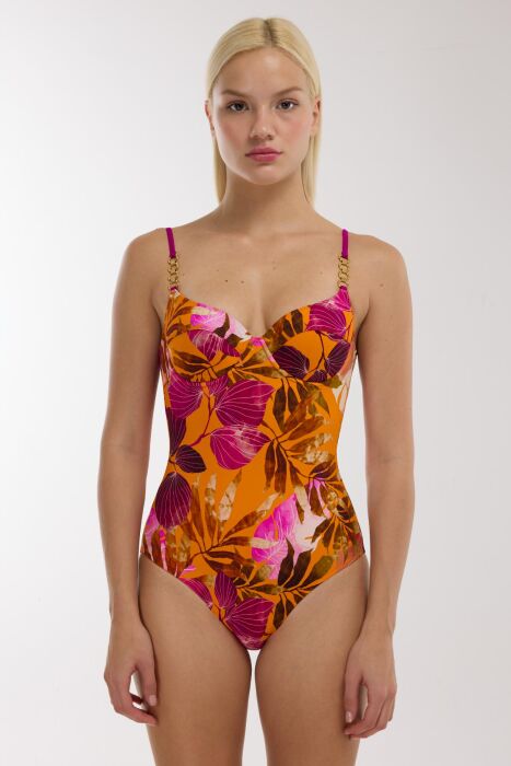 Ayyıldız 5221 Pembe Turuncu Mayo - 1