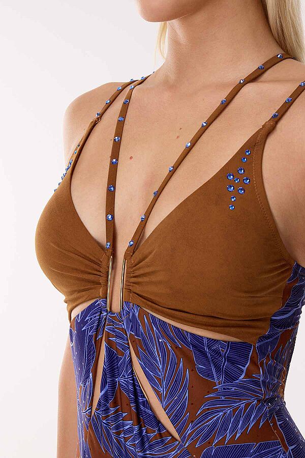 Ayyıldız 5225 Lila Kahverengi Askılı Mayo - 2