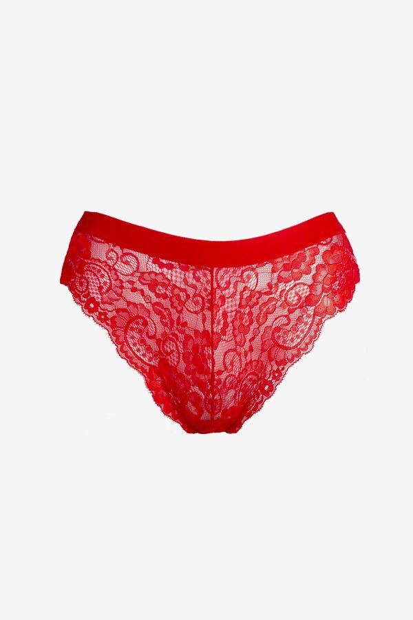 Ayyıldız 5279 Kırmızı Dantelli Külot - 1